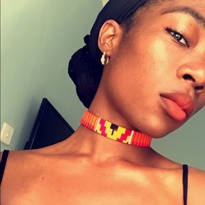 Ankara Kente Print choker
